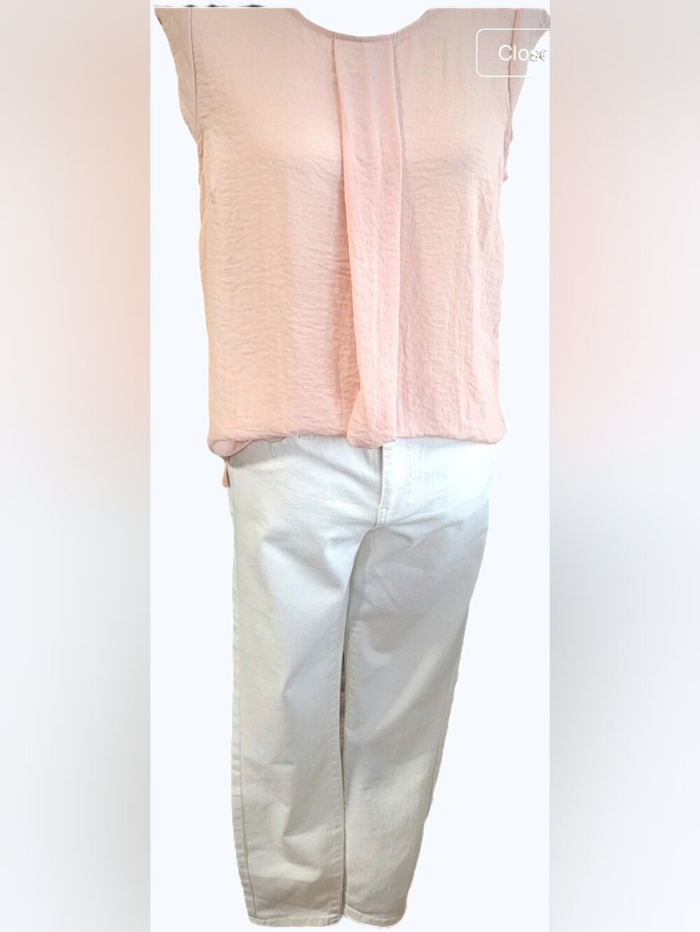 Buffalo David Bitton Aubrey White Capri Jeans Women's 6/28 Stretch Denim